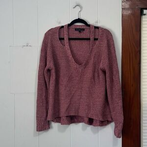 Derek Heart Pink Loose‎ Knit Sweater Size XXL
